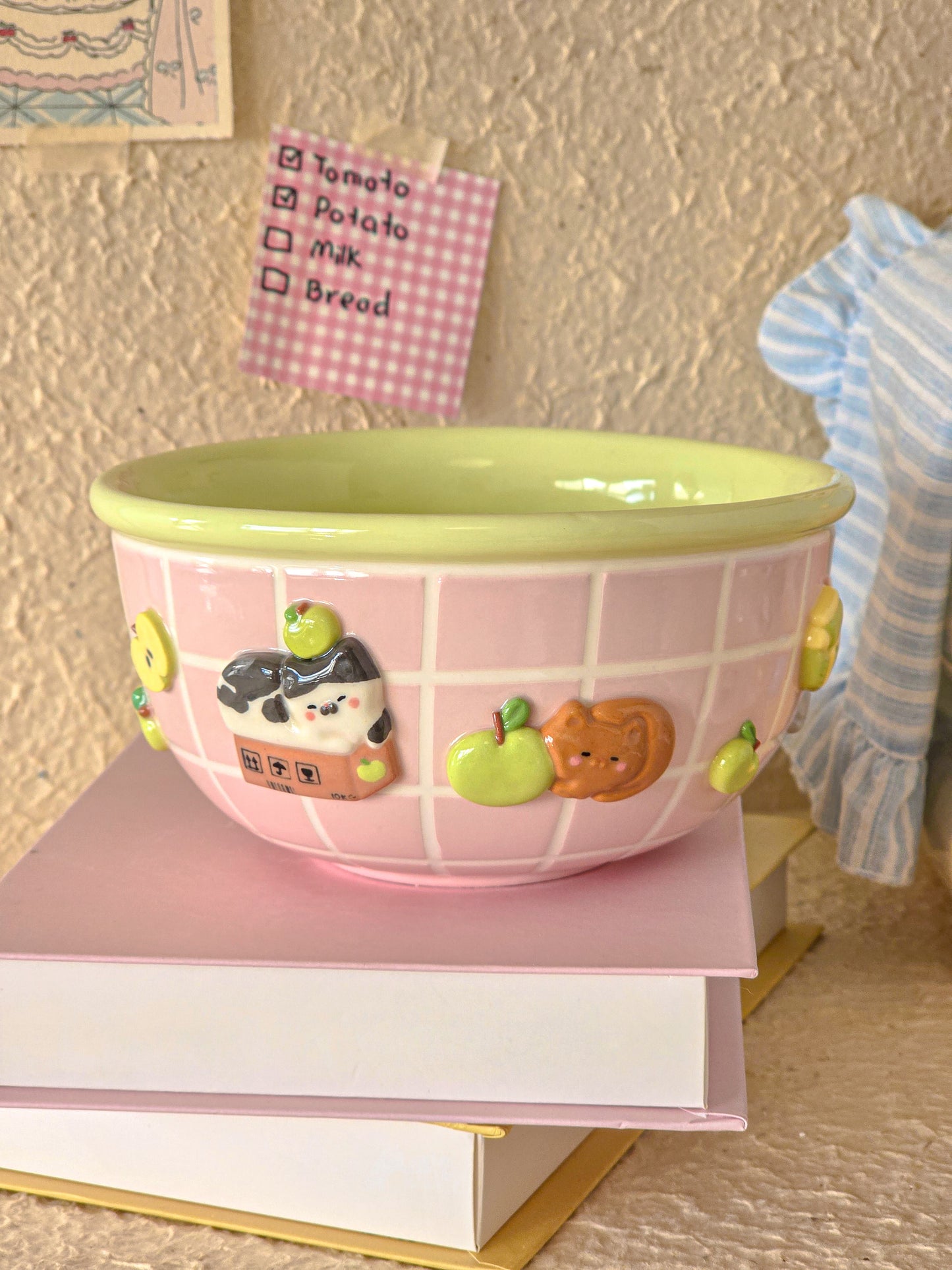 Apple Nekochan breakfast bowl