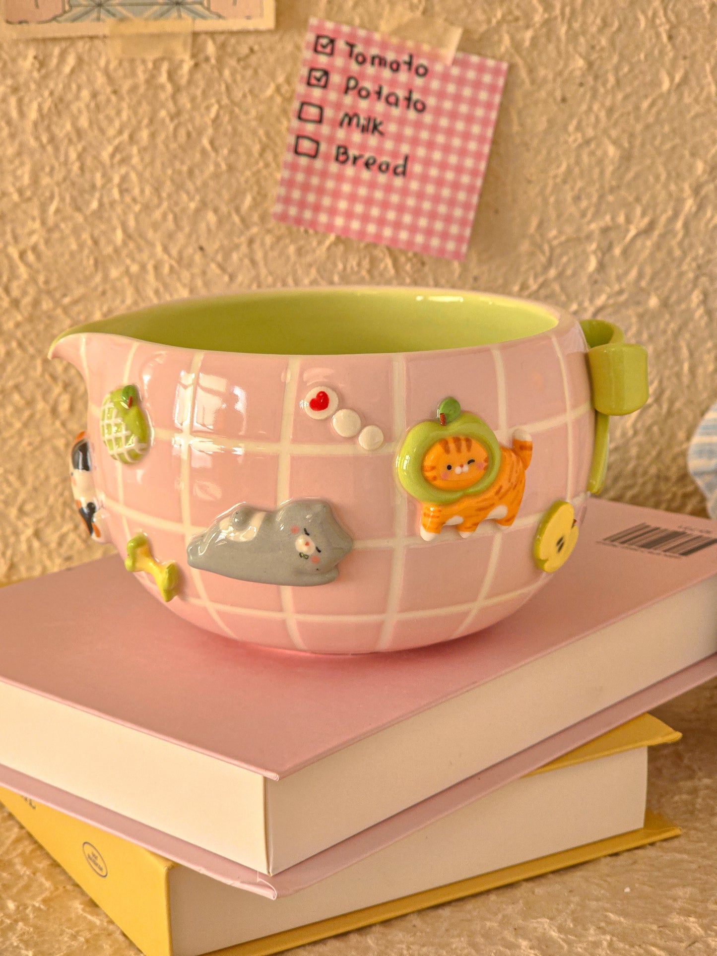 Apple nekochan matcha bowl