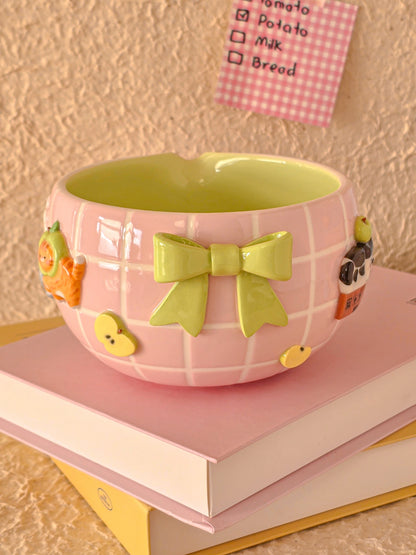 Apple nekochan matcha bowl
