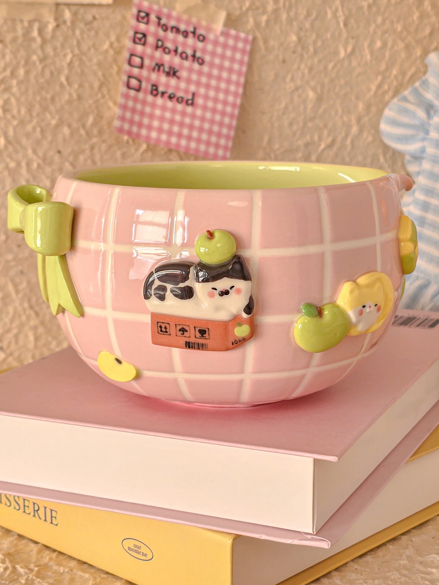 Apple nekochan matcha bowl