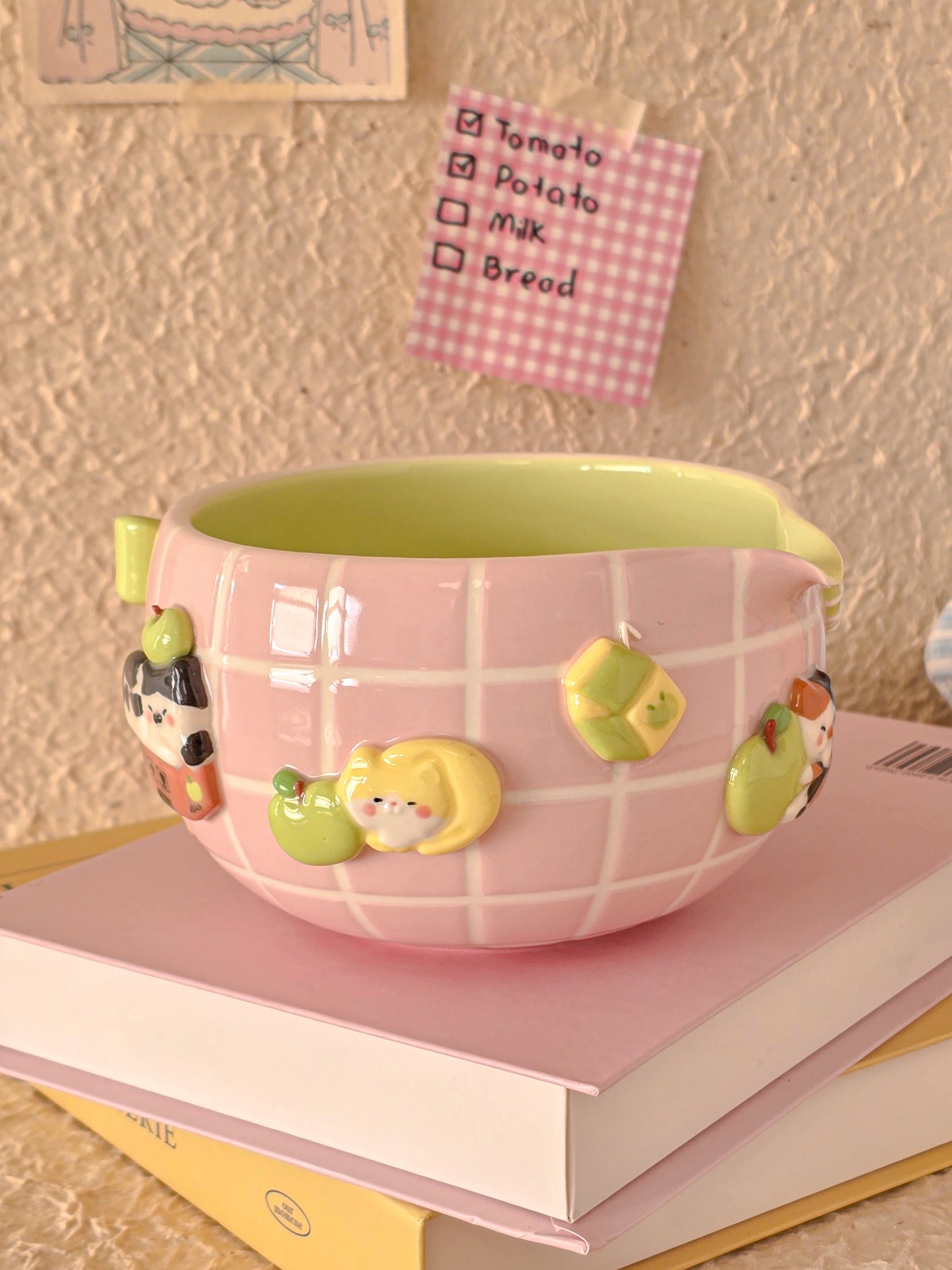 Apple nekochan matcha bowl