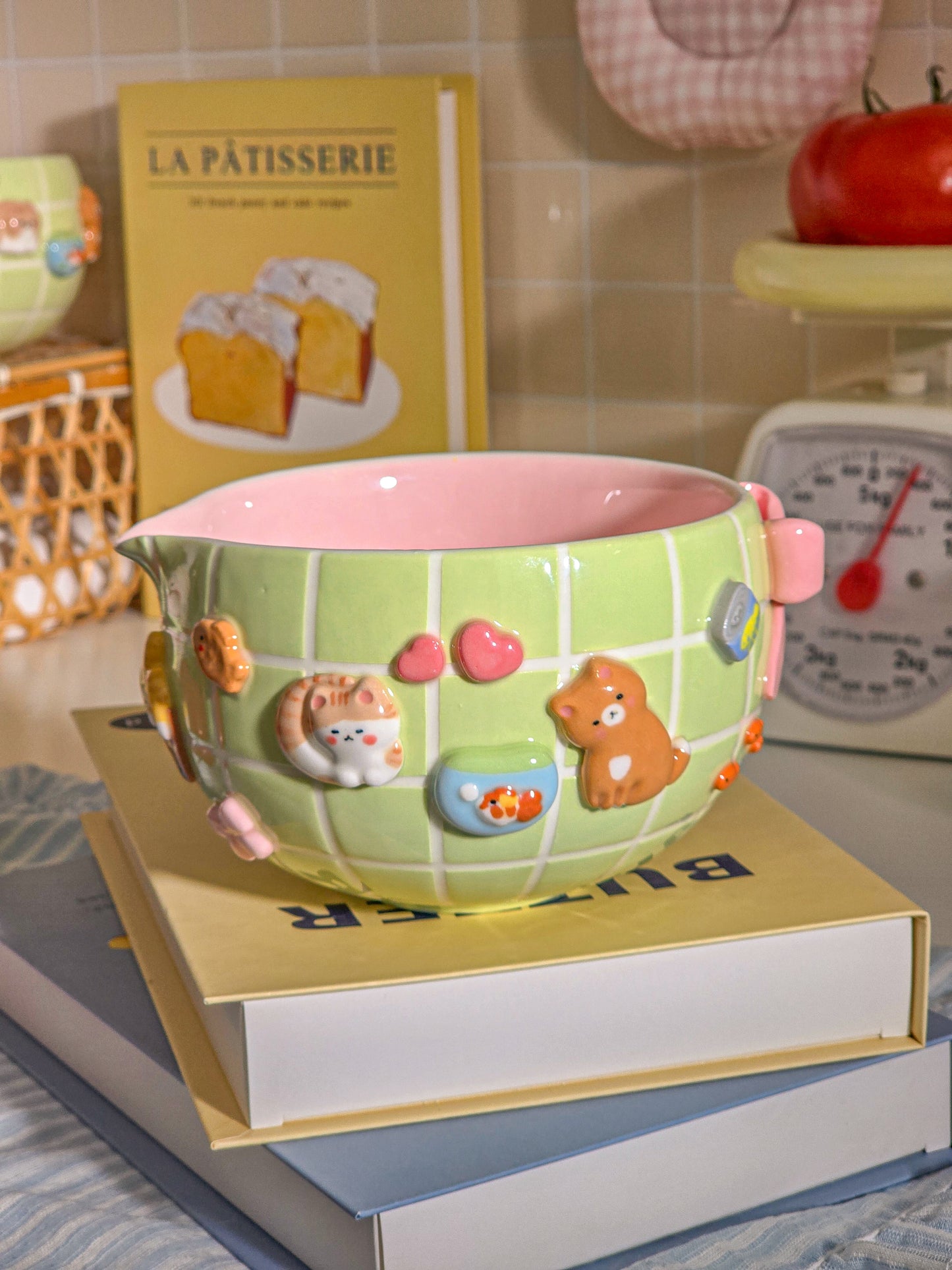 Puri nekochan Matcha bowl