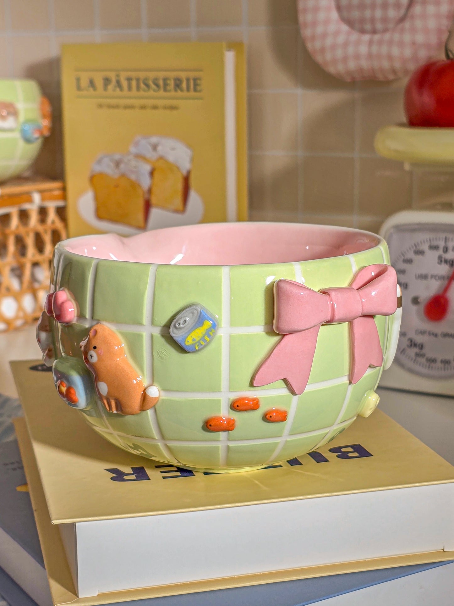 Puri nekochan Matcha bowl