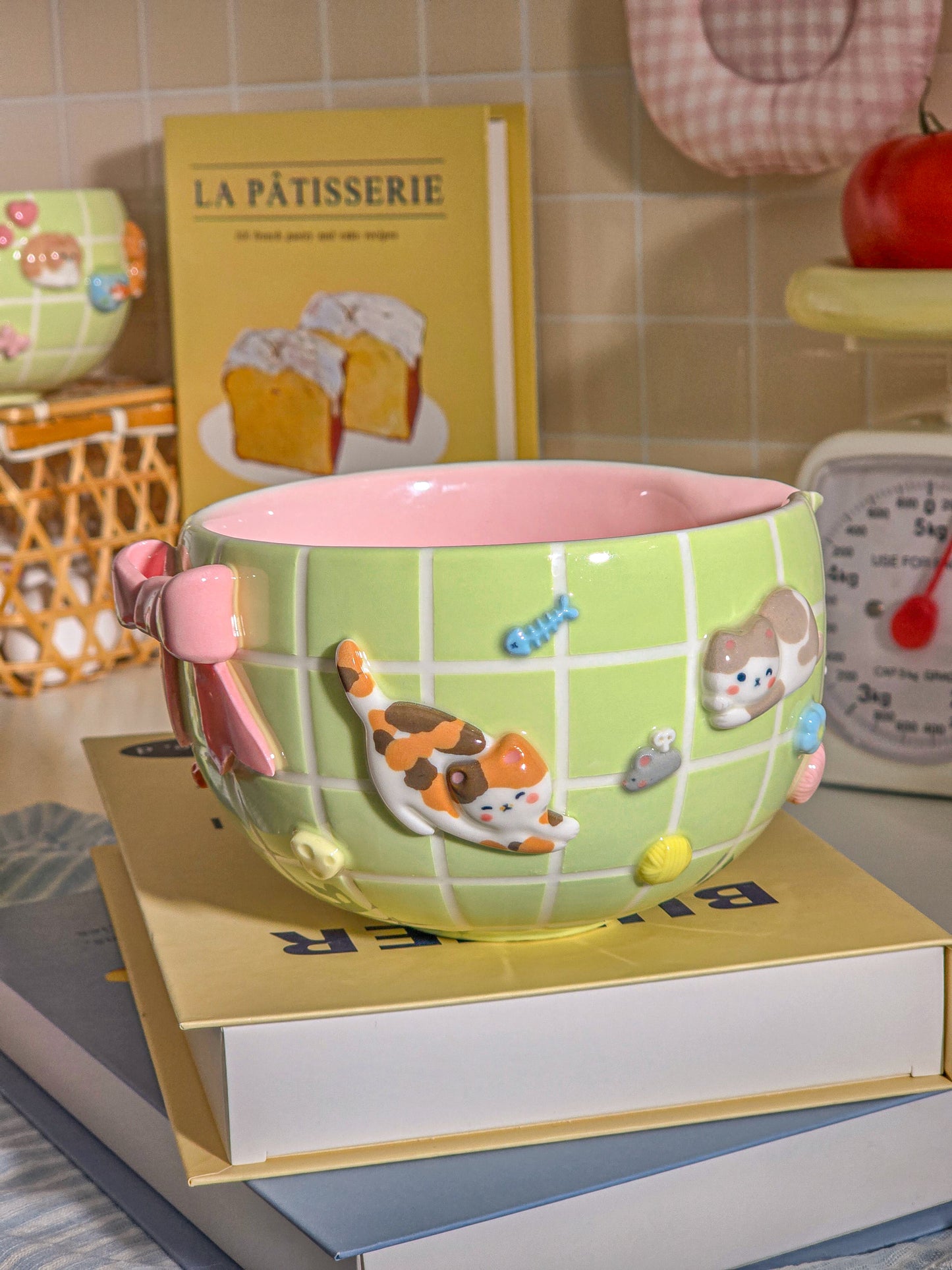 Puri nekochan Matcha bowl