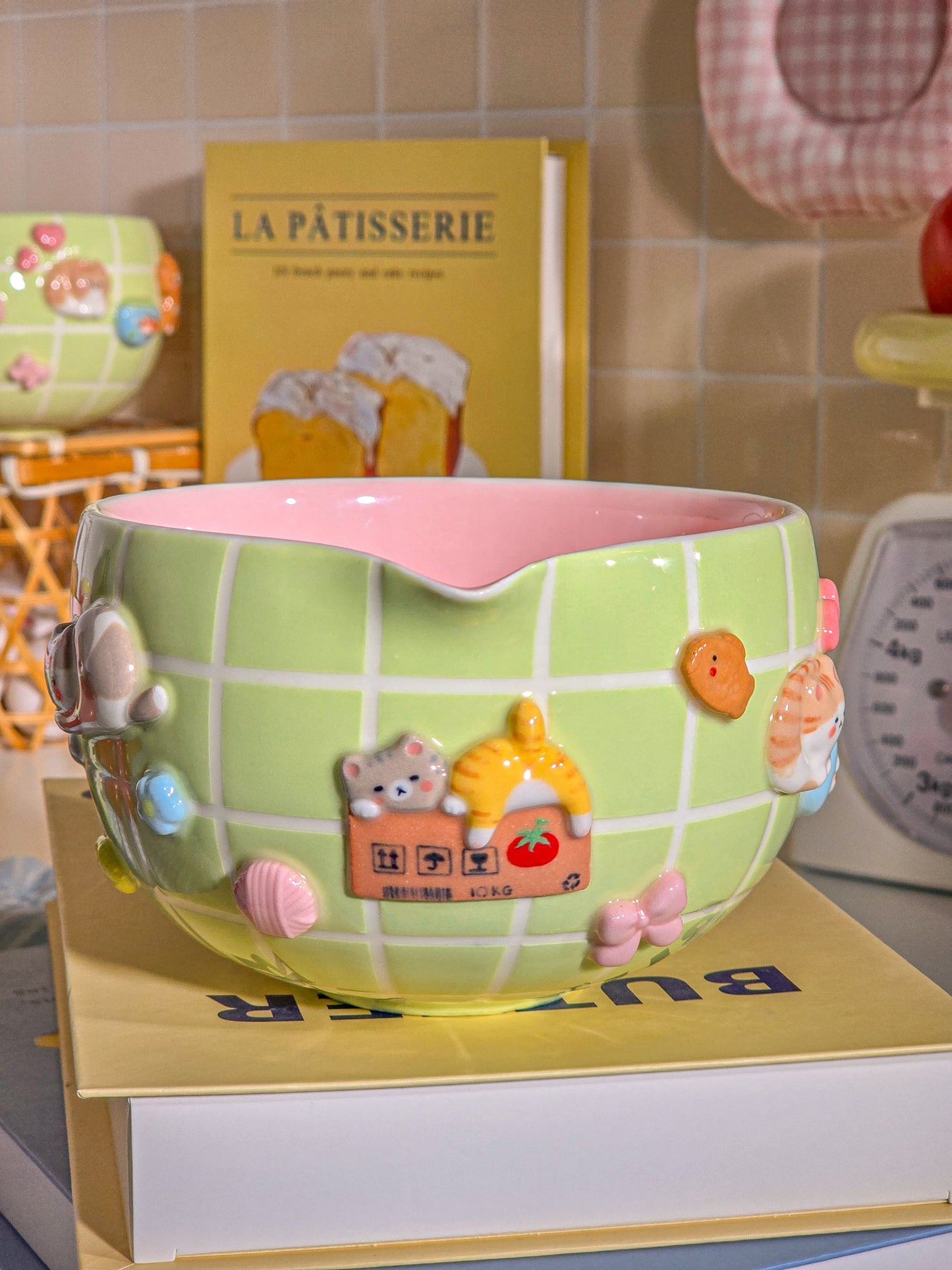 Puri nekochan Matcha bowl