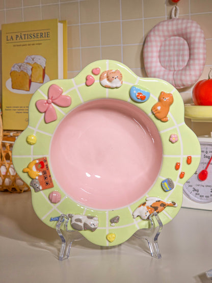 Puri nekochan Pasta plate