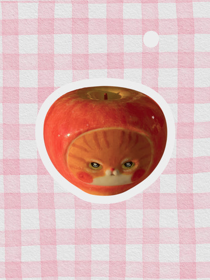 Apple nekochan Salt & Pepper shaker - Mochi