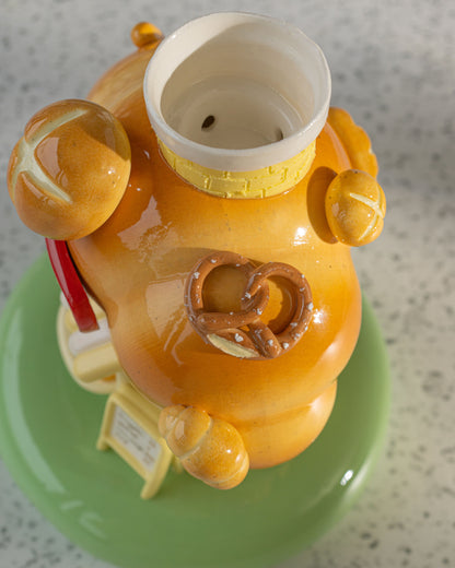 Nekochan bakery candle holder - Yellow Croissant No1