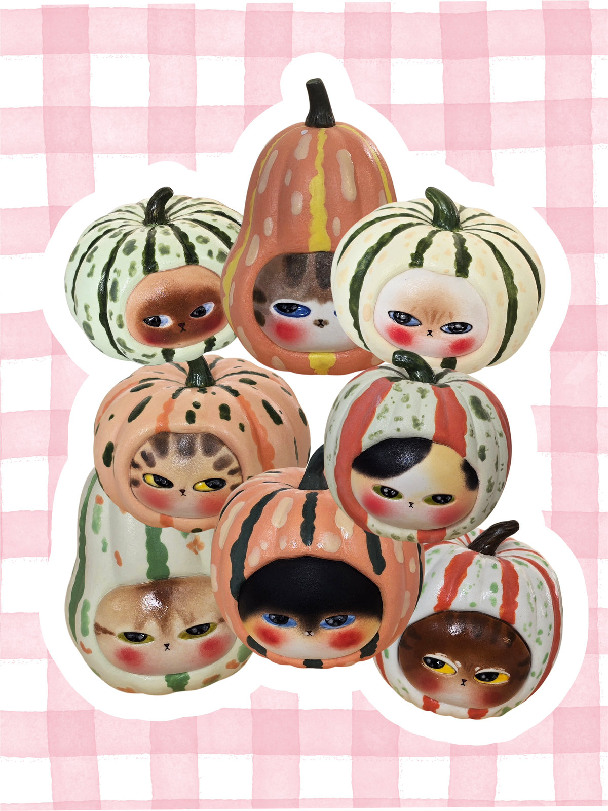 Pumpkin nekochan Salt & Pepper shaker
