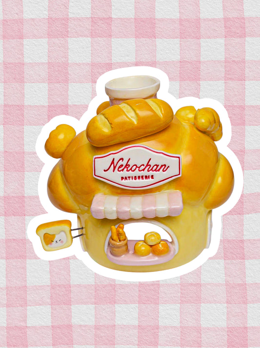 Nekochan bakery candle holder - Croissant