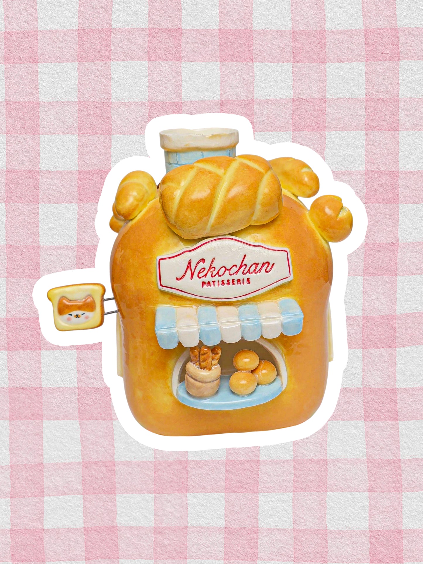 Nekochan bakery candle holder - Loaf