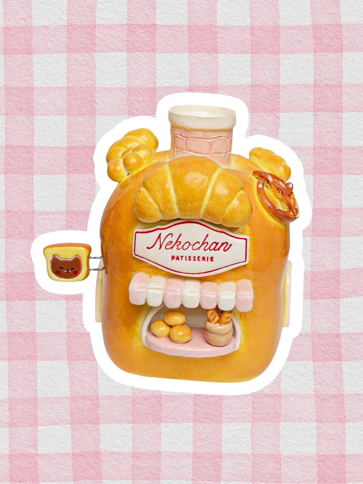 Nekochan bakery candle holder - Loaf