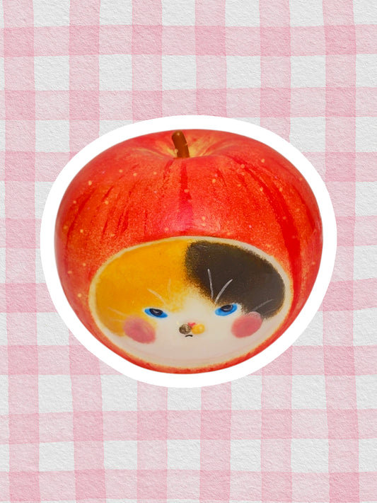 Salt and pepper shaker apple nekochan Fuku