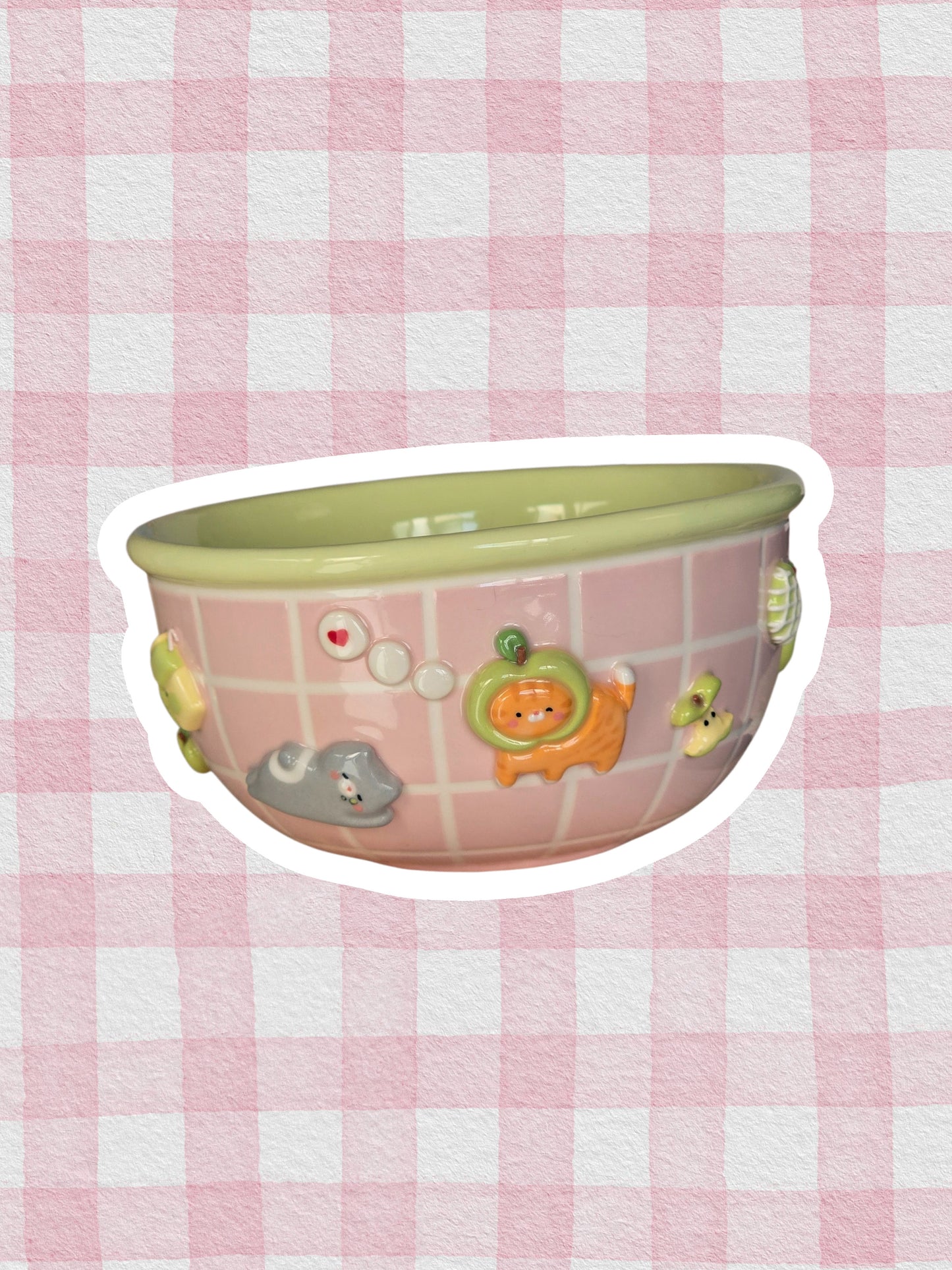 Apple Nekochan breakfast bowl