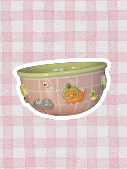 Apple Nekochan breakfast bowl