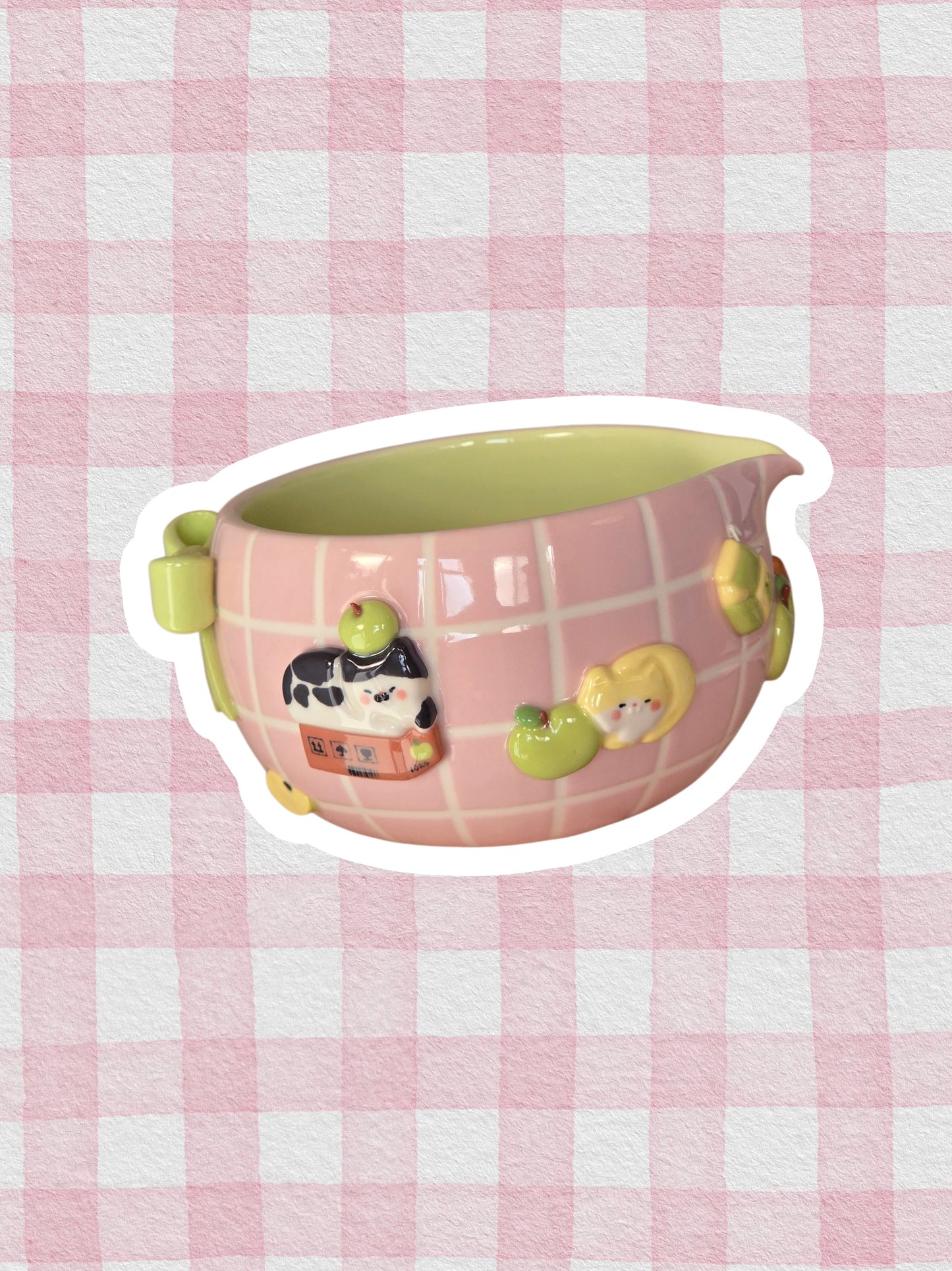 Apple nekochan matcha bowl