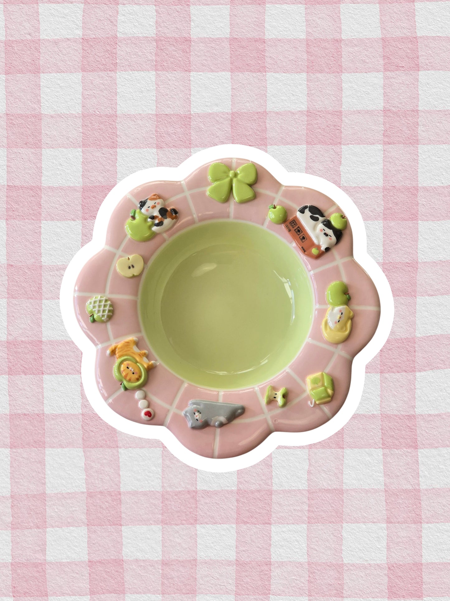 Apple nekochan Pasta plate