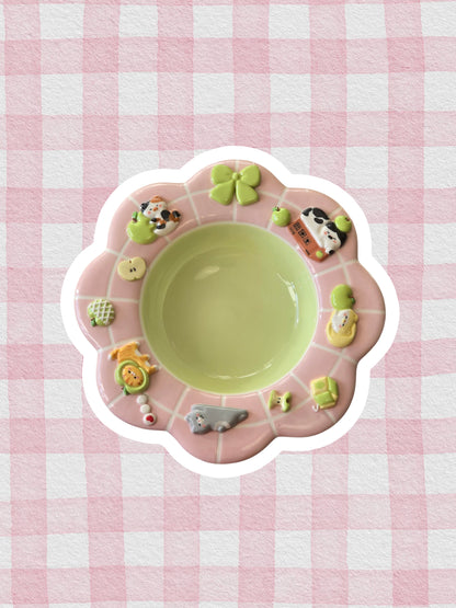 Apple nekochan Pasta plate