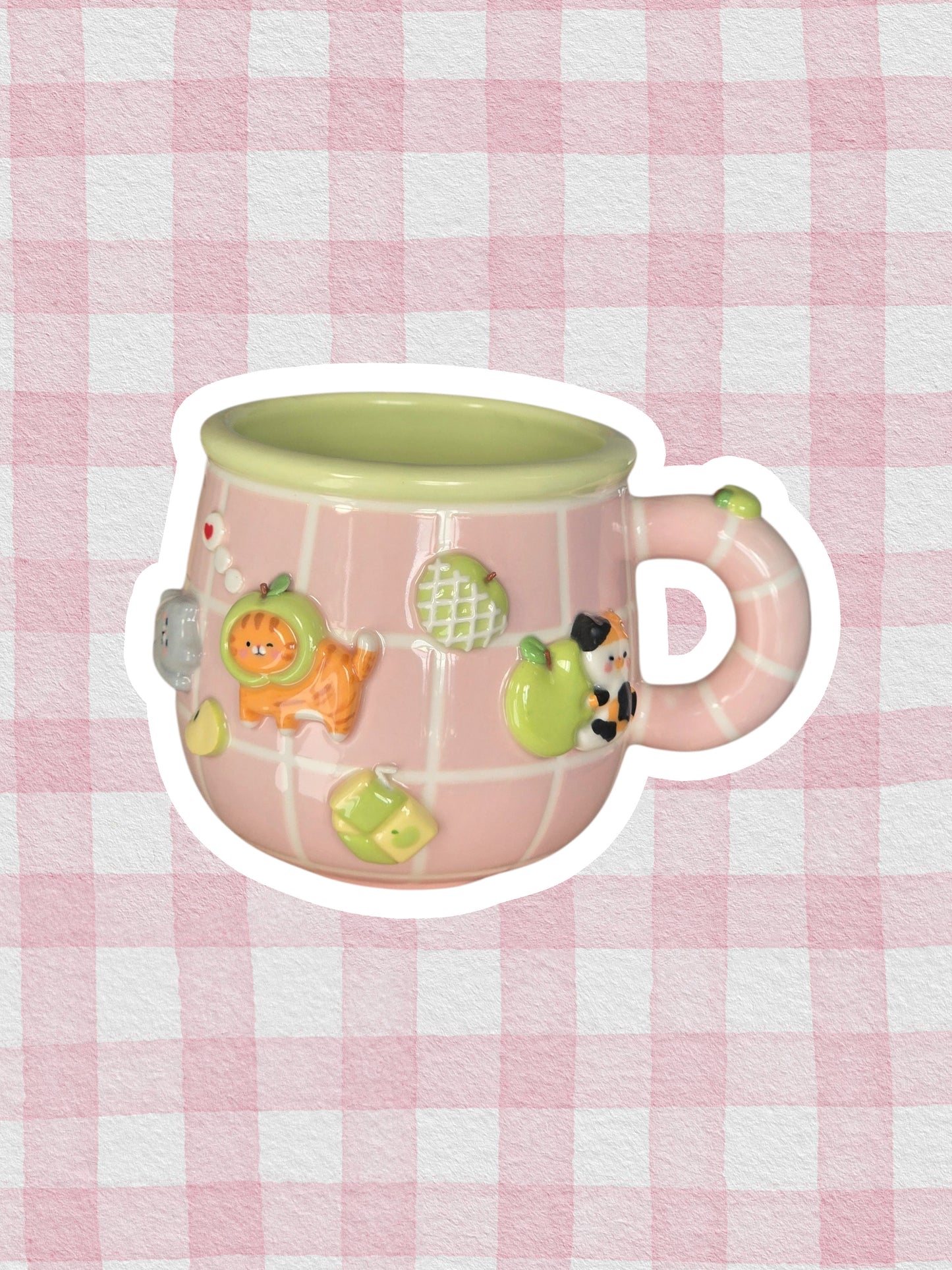 Apple Nekochan mug