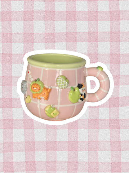 Apple Nekochan mug