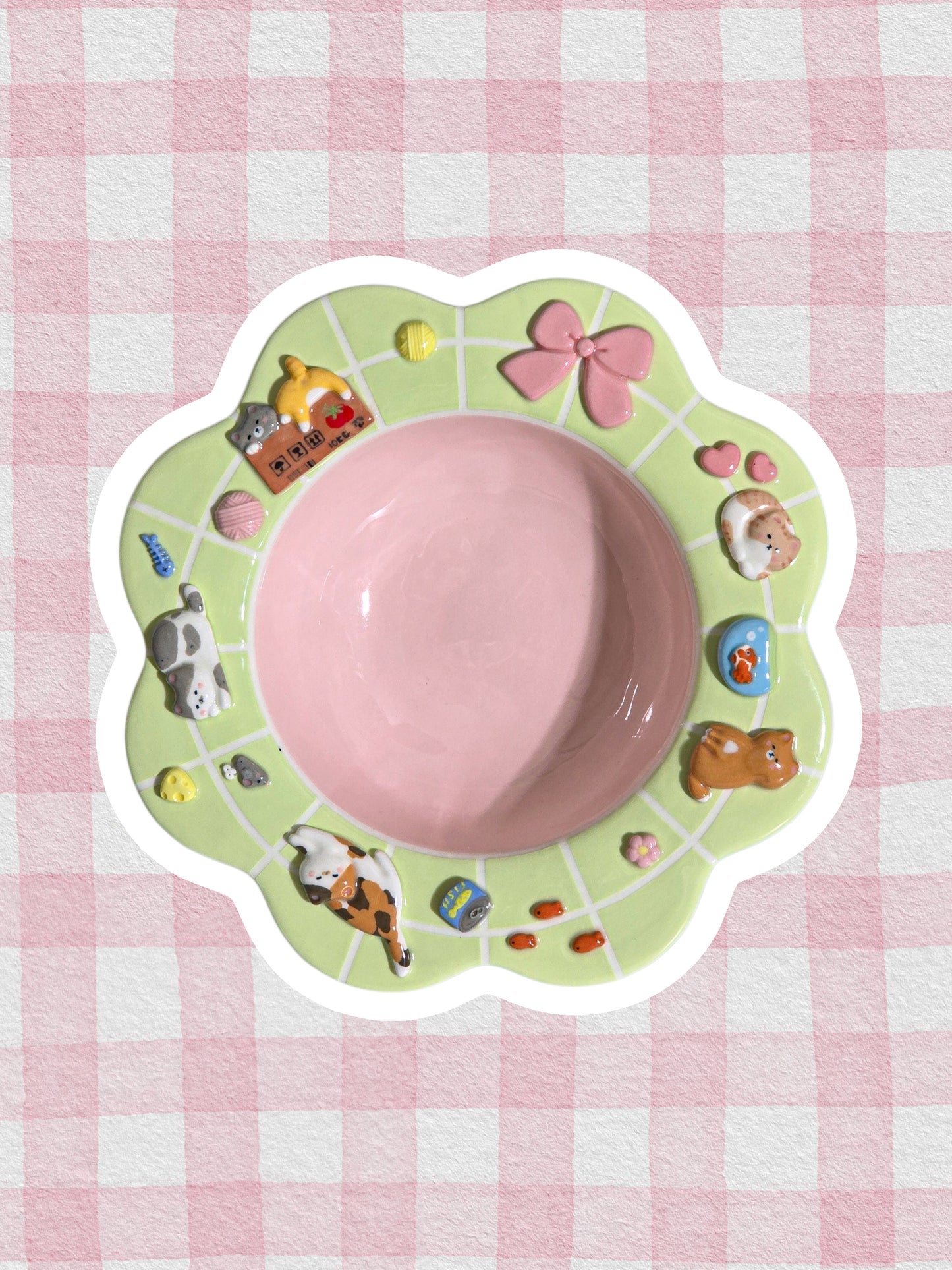Puri nekochan Pasta plate
