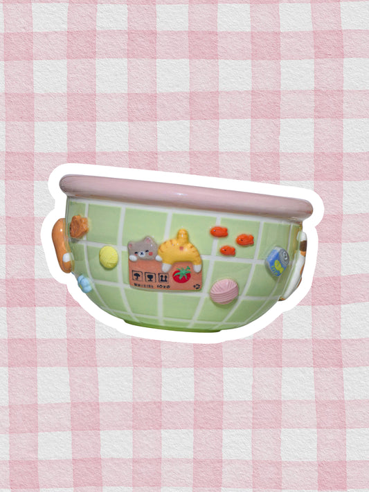 Puri nekochan Rice bowl