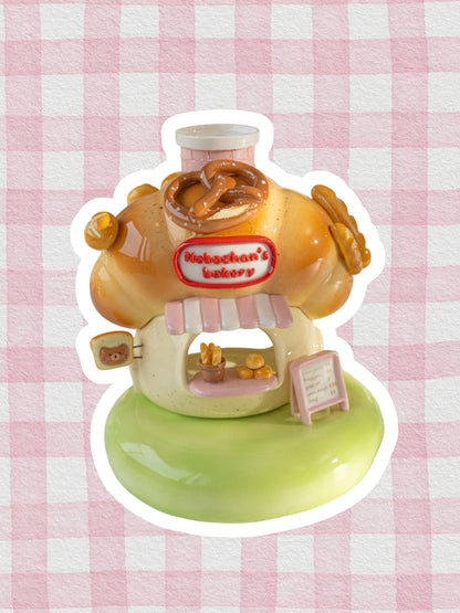 Nekochan bakery candle holder - Pink Croissant No3