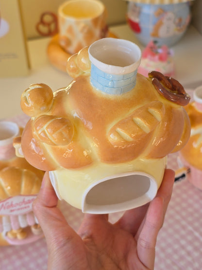 Nekochan bakery candle holder - Croissant
