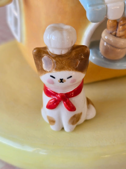 Nekochan bakery candle holder - Loaf
