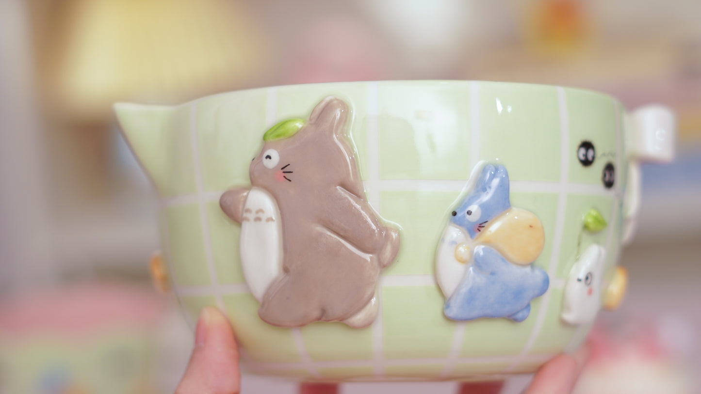 My neighbor Totoro matcha bowl