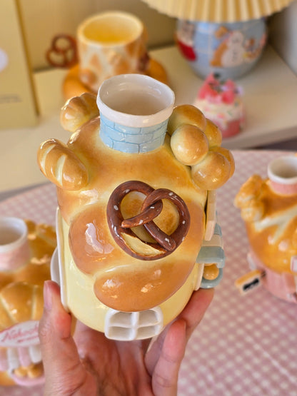 Nekochan bakery candle holder - Croissant